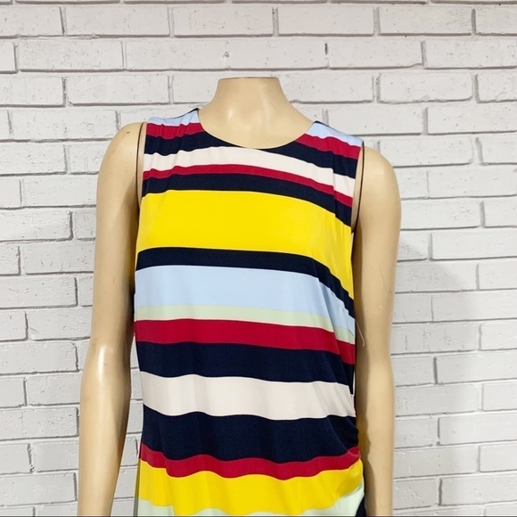 Julia Jordan Stripe Side Ruched Knit Dress - Picture 2 of 12